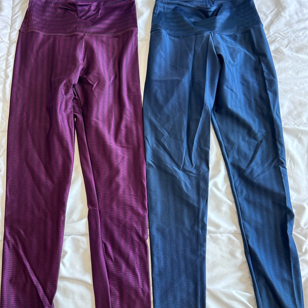 Woman Leggings - Purple and Blue